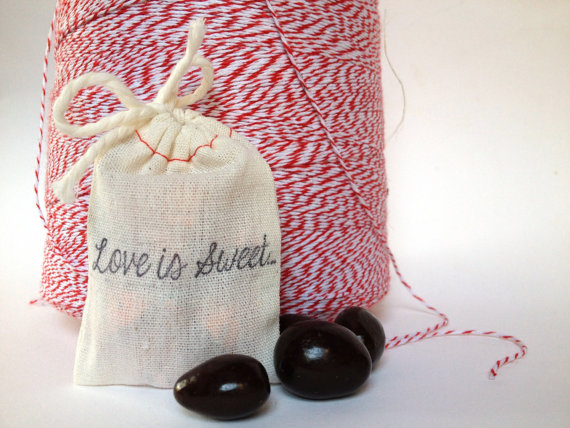 50 Best Bridal Shower Favor Ideas: organic dark chocolate covered almonds (by apropos roasters)